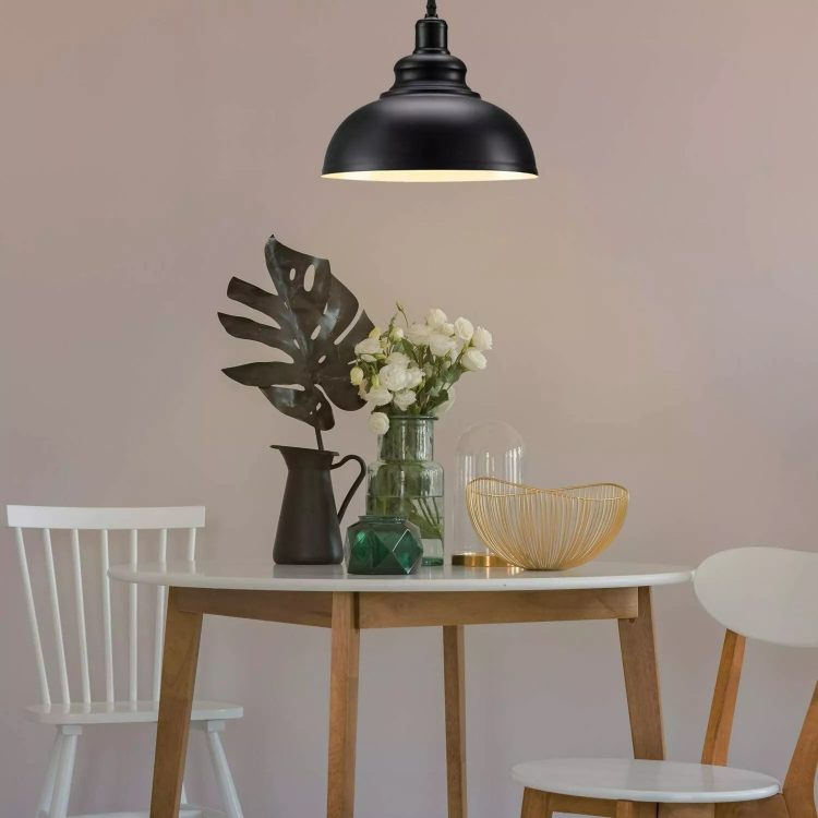 Picture of Vintage Industrial Pendant Light – Retro Metal Ceiling Lamp for Home, Bar & Café Decor
