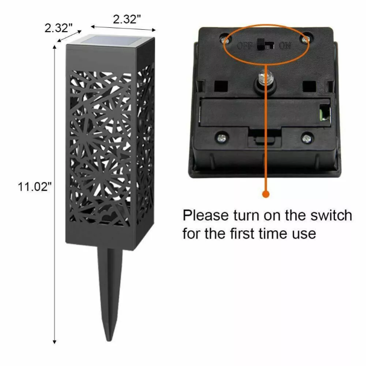Picture of 4-Pack Solar Garden Stake Lights, Waterproof LED Outdoor Pathway Lights for Yard, Patio, Lawn, Driveway