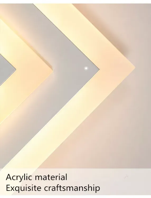 Picture of Modern LED Acrylic Square Ceiling Light – Stylish 3-Color Adjustable Lamp for Hallways, Corridors & Lofts
