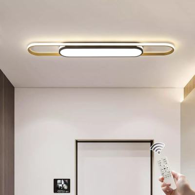Show details for Modern LED Ceiling Light 110cm – Remote-Controlled Modern Fixture for Kitchen, Dining Room & Hallway Picture of Modern LED Ceiling Light 110cm – Remote-Controlled Modern Fixture for Kitchen, Dining Room & Hallway