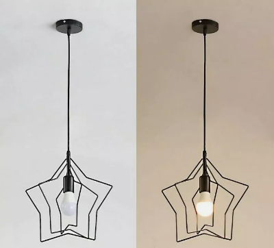 Show details for Star Shaped Ceiling Lamp – Modern Vintage Adjustable Pendant Light for Living Room & Dining Room Picture of Star Shaped Ceiling Lamp – Modern Vintage Adjustable Pendant Light for Living Room & Dining Room