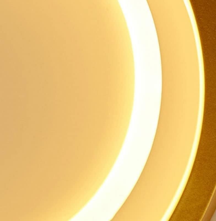Picture of Modern Round Aluminum LED Ceiling Light – 3-Color Dimmable Flush Mount Fixture