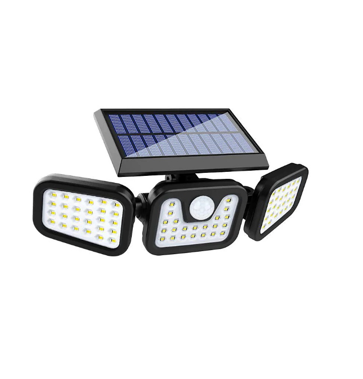 trio solar lights outdoor security