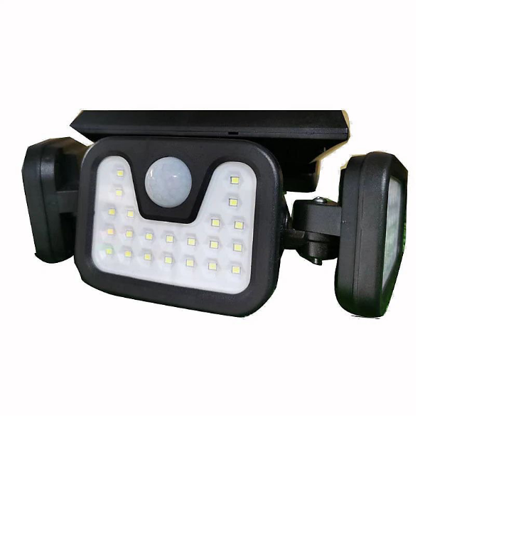Picture of 3 Head Solar Powered Motion Sensor Outdoor Wall Light | Upgraded 74 LED Trio Solar light  Motion Sensor Security Light