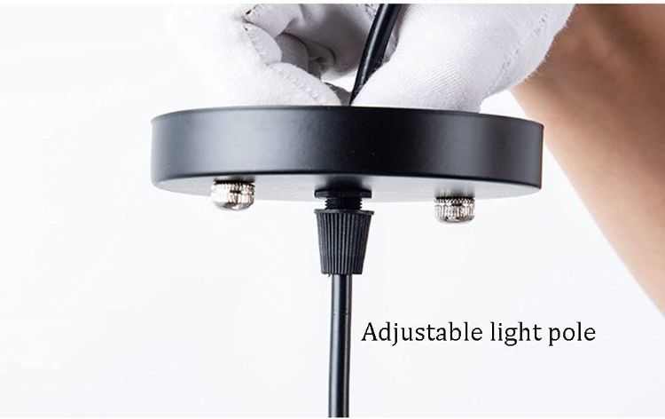 Picture of Black Iron Cage Pendant Light - 18cm Industrial Ceiling Fixture for E27 Bulbs - Open Frame Vintage Design - Kitchen, Restaurant, Loft Lighting - Matte Black Finish