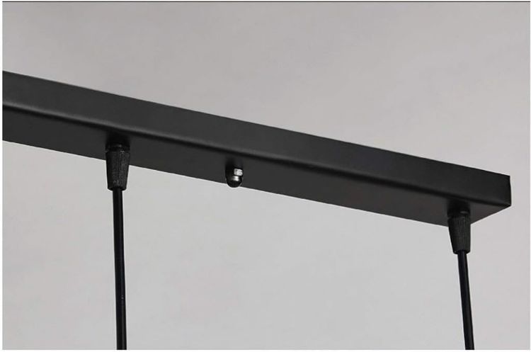 Picture of Industrial Cage Pendant Light - 18cm Black Iron Ceiling Fixture - E27 Bulb Compatible (Not Included) - No Canopy - Farmhouse & Café Lighting - Vintage Hanging Lamp