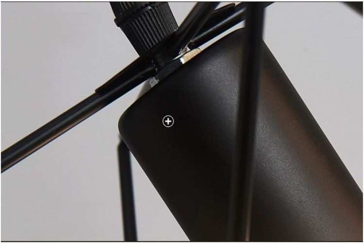 Picture of Industrial Cage Pendant Light - 18cm Black Iron Ceiling Fixture - E27 Bulb Compatible (Not Included) - No Canopy - Farmhouse & Café Lighting - Vintage Hanging Lamp