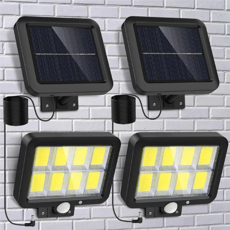 Picture of Solar Power PIR Motion Sensor Wall Light LED Outdoor Garden Security Flood Lamp