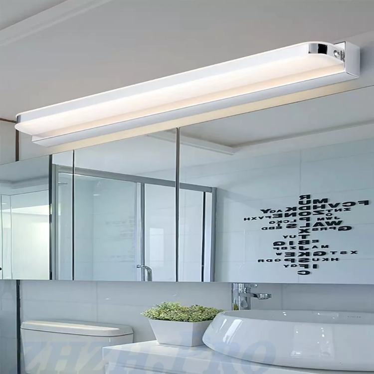 Picture of LED Mirror Front Light 9W  Warm White, Front Lighting IP44 for Bathroom, LED Over Mirror Light, White Base