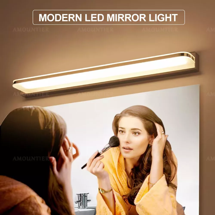 Picture of LED Mirror Front Light 9W  Warm White, Front Lighting IP44 for Bathroom, LED Over Mirror Light, White Base
