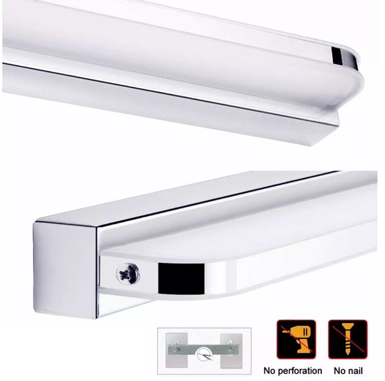 Picture of LED Mirror Front Light 9W  Warm White, Front Lighting IP44 for Bathroom, LED Over Mirror Light, White Base