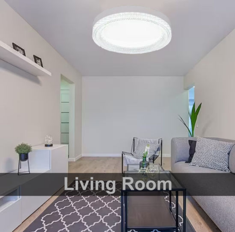 Picture of LED Ceiling Light, 36W Daylight White 6500K, 3240LM Bright Indoor Ceiling Lights for Bedroom, Kitchen, Hallway, Porch & More