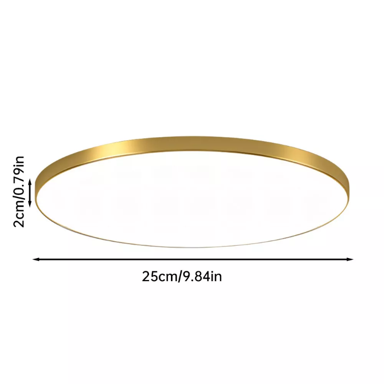 Picture of Gold LED Ceiling Light, 18W 6500K Natural White Ceiling Lights, 3240LM Round Ceiling Lights