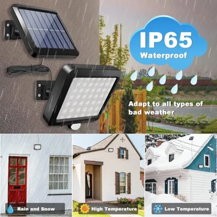 Picture of PIR Motion Sensor Solar Wall Light – LED Security Lamp, Solar Powered, IP65 Waterproof, Wide Coverage