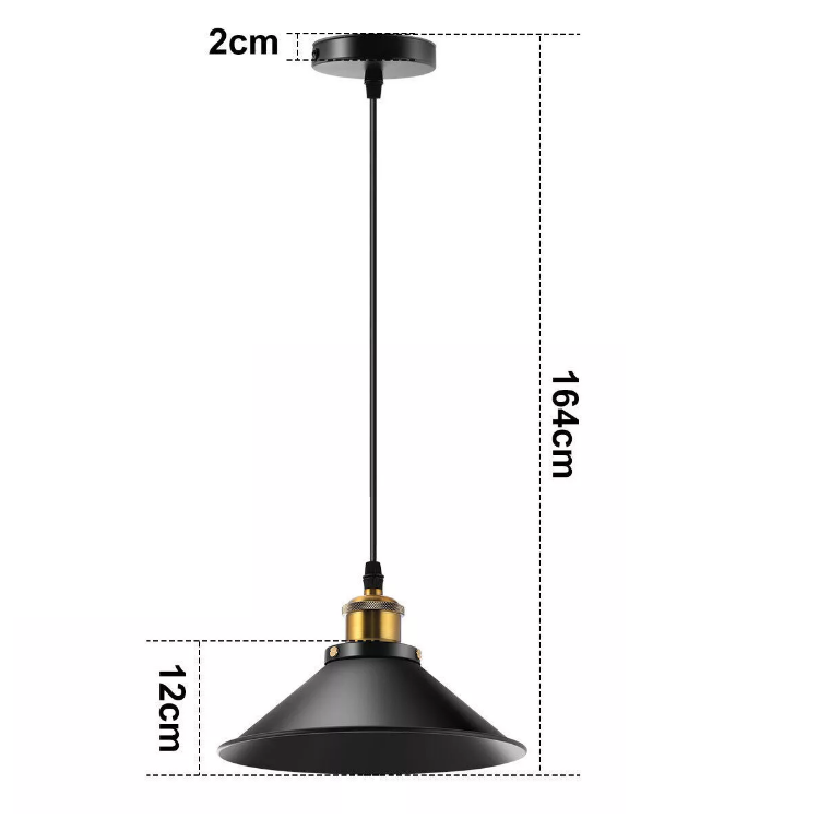 Picture of LED Modern Ceiling Pendant Light - Industrial Vintage Hanging Lamp with E27 Base for Dining Room, Kitchen, Bar, and Cafe Decor
