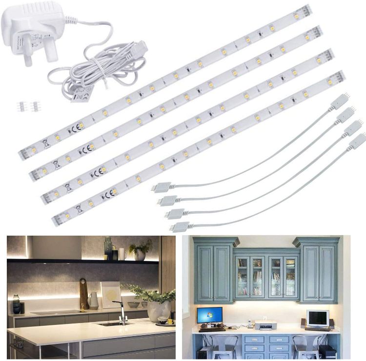 Picture of Under Cabinet LED Strip Light Kit – Flexible Light, Super Bright, High Power LED, Energy Efficient