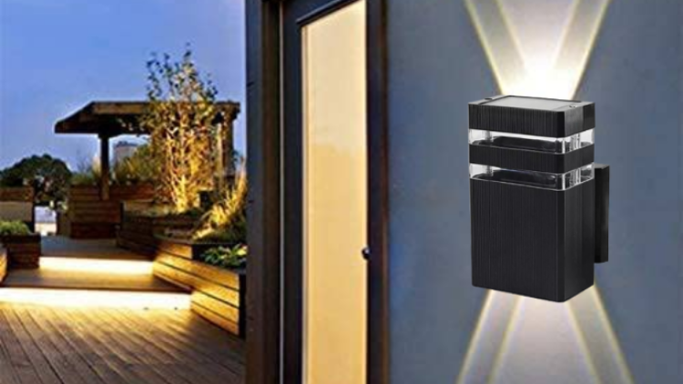 Picture of Outdoor Wall Lights - LED Outside Wall Light, Aluminum Outdoor Wall Lamp, IP54 Up Down Outside Lights Exterior Wall Sconce