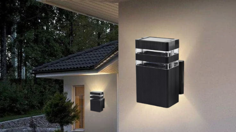 Picture of Outdoor Wall Lights - LED Outside Wall Light, Aluminum Outdoor Wall Lamp, IP54 Up Down Outside Lights Exterior Wall Sconce