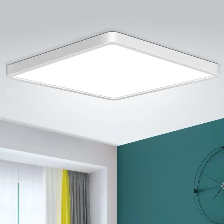 Picture of 36W 30CM LED Ceiling Lights, 3240LM Waterproof Bathroom Light, Super Bright 6500K Daylight White, Modern Square Flush Mounted Lighting Fixture for Kitchen Hallway Living Room Bedroom Office