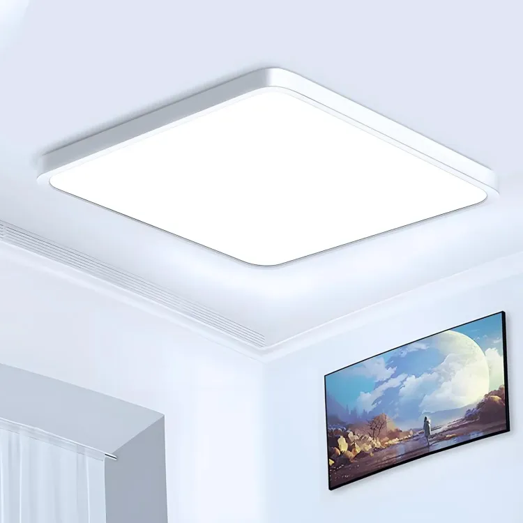 Picture of 36W 30CM LED Ceiling Lights, 3240LM Waterproof Bathroom Light, Super Bright 6500K Daylight White, Modern Square Flush Mounted Lighting Fixture for Kitchen Hallway Living Room Bedroom Office