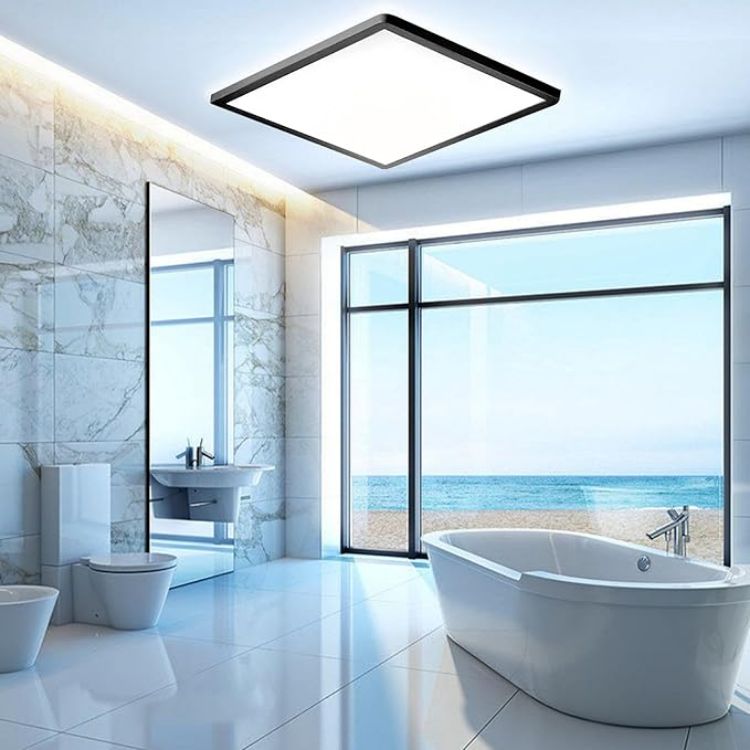 28W Square LED Bathroom Ceiling Light – IP44 Waterproof