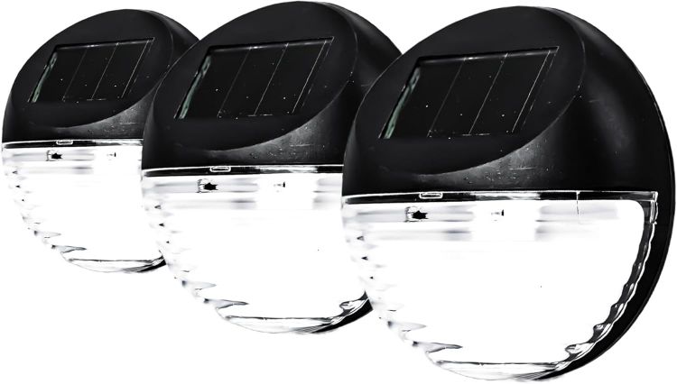 Picture of White Solar LED Lights for Walls and Fences