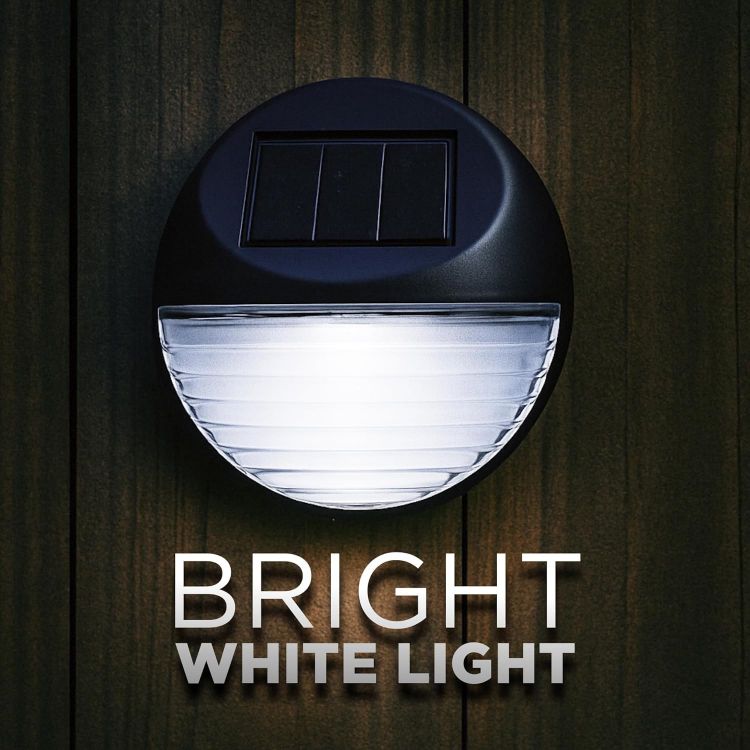 Picture of White Solar LED Lights for Walls and Fences