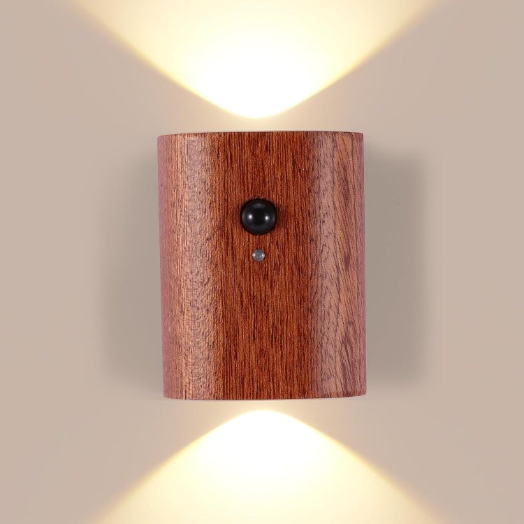 Picture of Rechargeable Wireless Motion Sensor Wall Light – Warm White, Battery Operated for Indoor, Hallway, Stairway, Bedroom