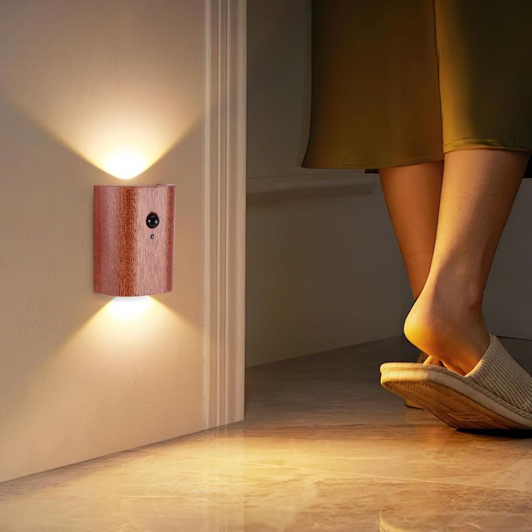 Picture of Rechargeable Wireless Motion Sensor Wall Light – Warm White, Battery Operated for Indoor, Hallway, Stairway, Bedroom