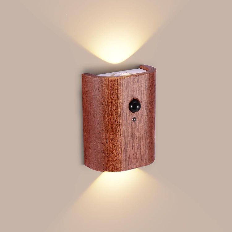 Picture of Rechargeable Wireless Motion Sensor Wall Light – Warm White, Battery Operated for Indoor, Hallway, Stairway, Bedroom