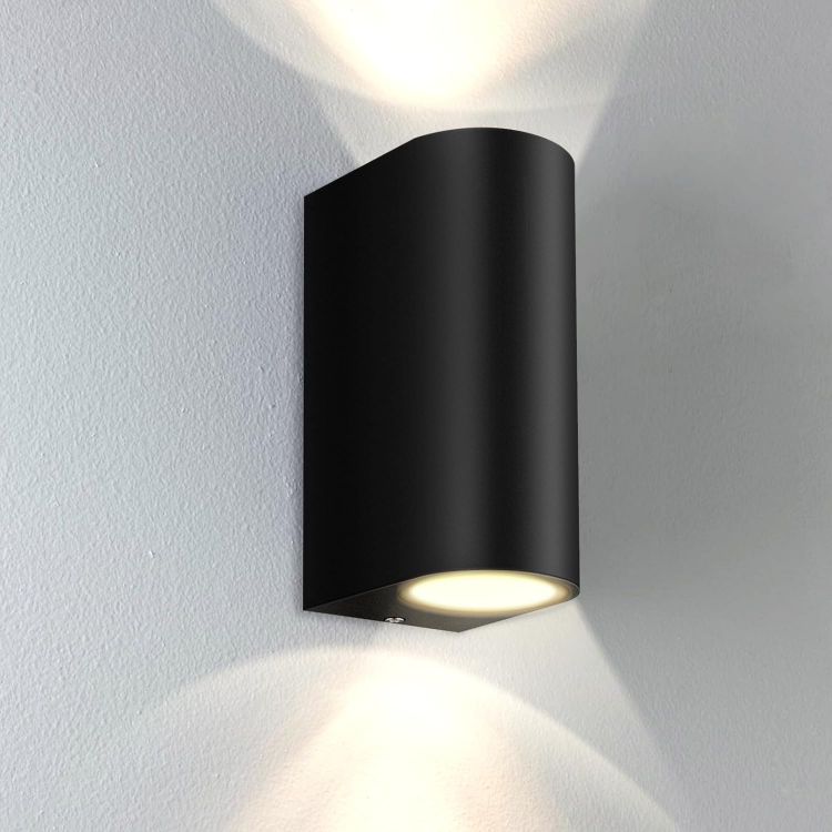 Picture of Outdoor Wall Light Up Down GU10 IP44 Black Modern Sconce for Porch & Patio