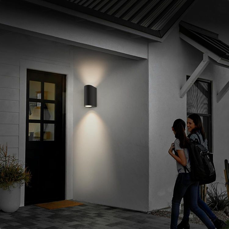 Picture of Outdoor Wall Light Up Down GU10 IP44 Black Modern Sconce for Porch & Patio