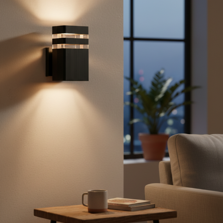 Picture of Outdoor Wall Lights - LED Outside Wall Light, Aluminum Outdoor Wall Lamp, IP54 Up Down Outside Lights Exterior Wall Sconce
