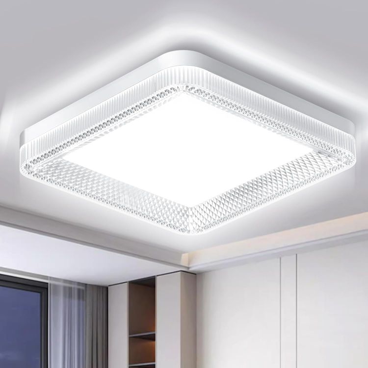 Picture of LED Ceiling Light, 36W Daylight White 6500K, 3240LM Bright Indoor Ceiling Lights for Bedroom, Kitchen, Hallway, Porch & More