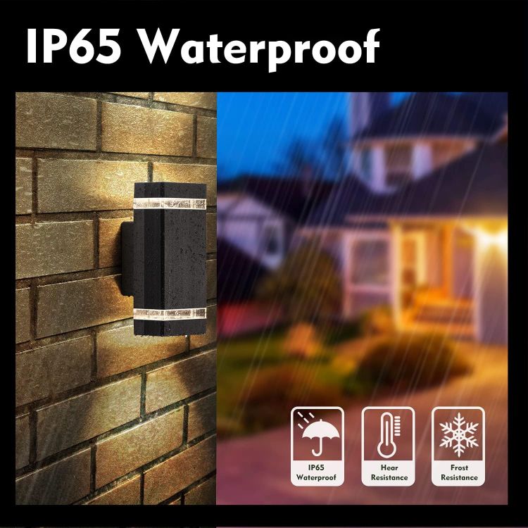 Warm light 10W exterior wall lamp for villas.