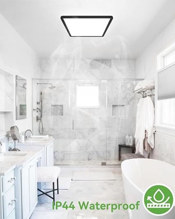 Indoor LED ceiling light for bathroom, kitchen, and hallway use