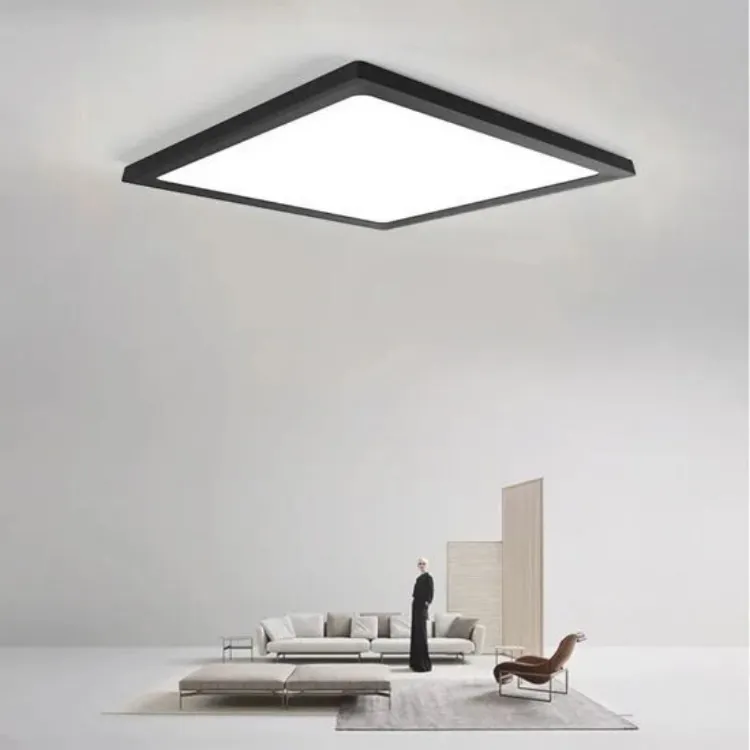 Square LED ceiling light IP44 for indoor home lighting