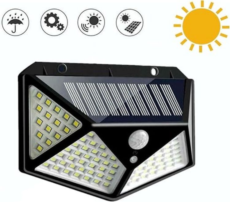 Wide Angle Solar Wall Light with PIR Sensor