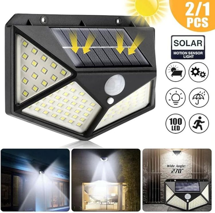Solar LED Wall Lamp for Garden & Entrance