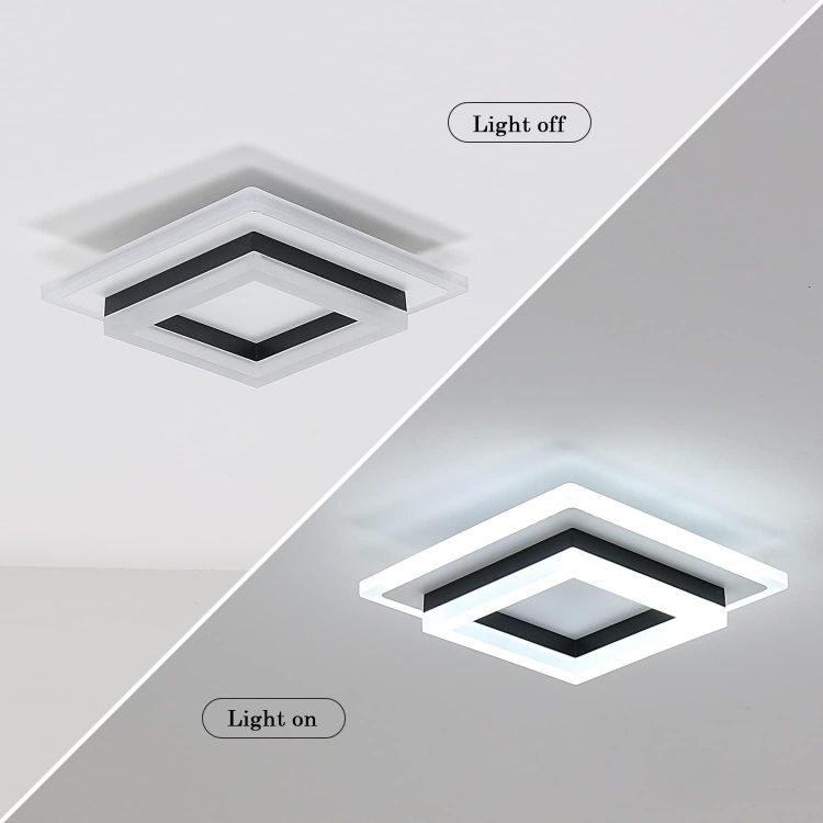 Contemporary LED ceiling light for hallway and corridor