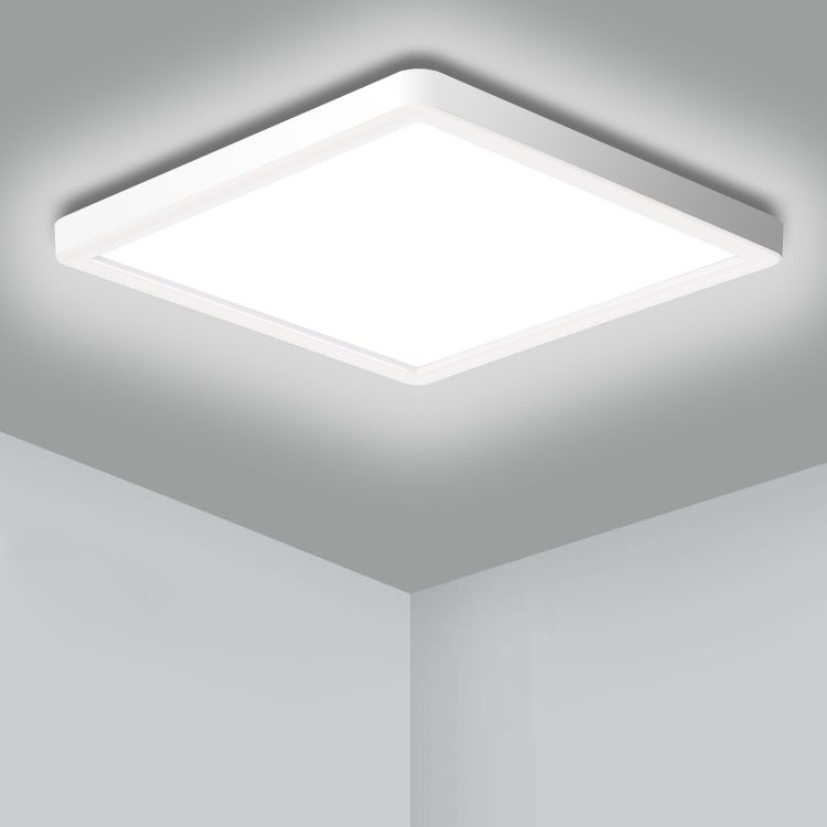 18W Slim Square LED Ceiling Light 12-Inch – Cool Daylight