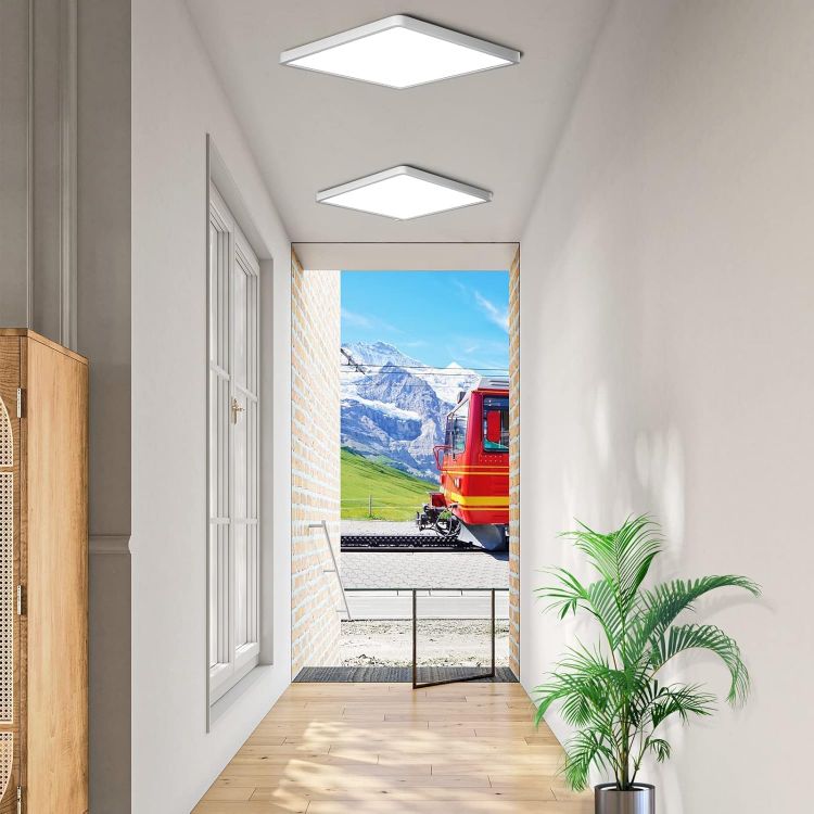 Square Flat LED Ceiling Light 6500K – Ultra-Thin Design