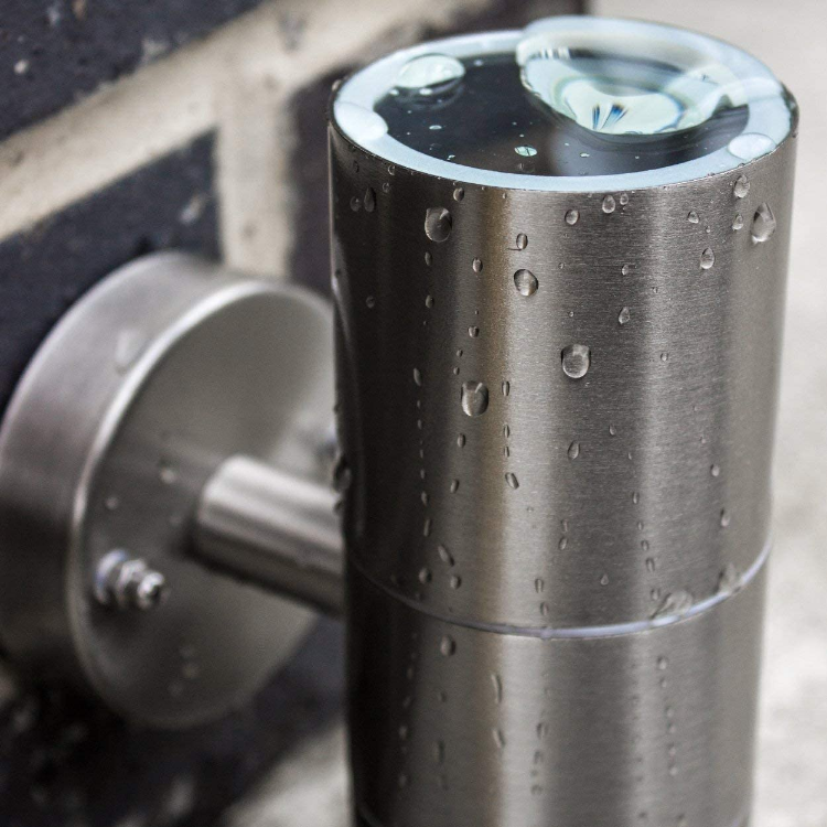 Modern Waterproof Up Down Wall Sconce in Stainless Steel