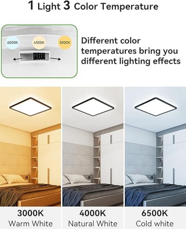 IP44 Waterproof 28W LED Ceiling Lamp with Adjustable CCT