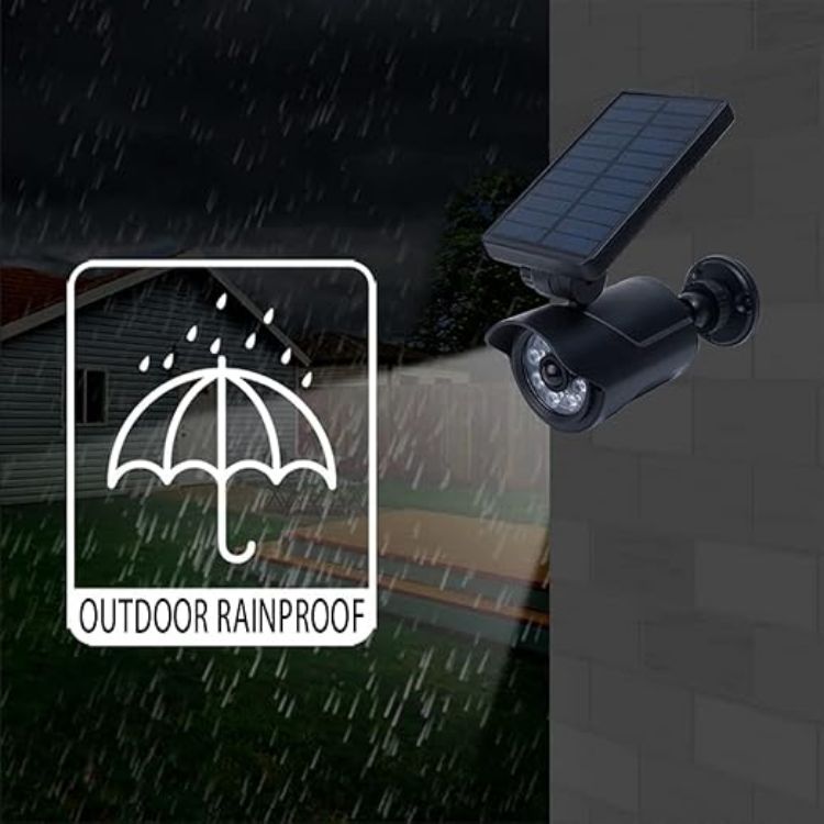 Outdoor wall mounted dummy camera light for home security