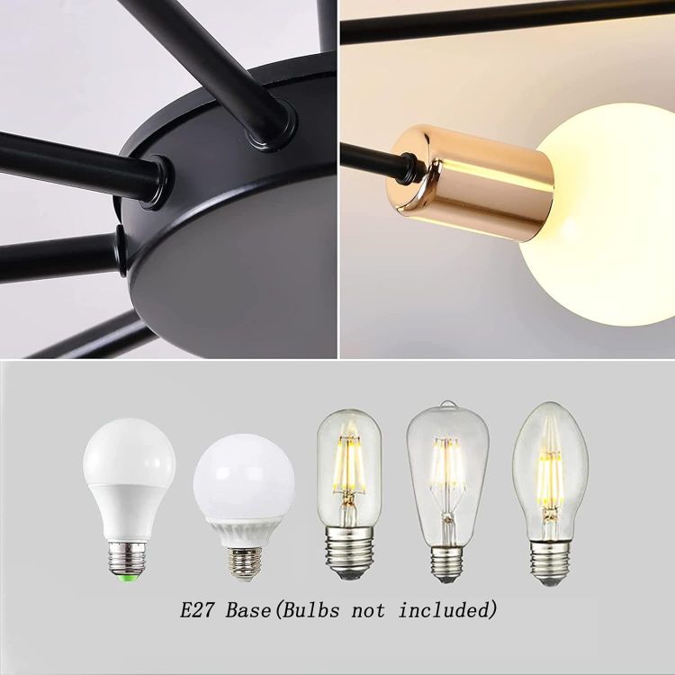 Industrial Style Semi Flush Mount Ceiling Light Fixture