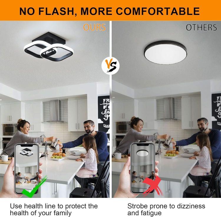 Modern acrylic square ceiling light for home and office