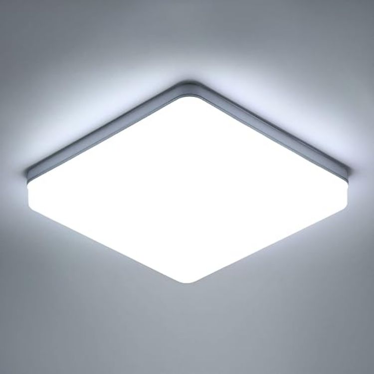 36W Square LED Ceiling Light 6000K Cool White for Bedroom and Kitchen