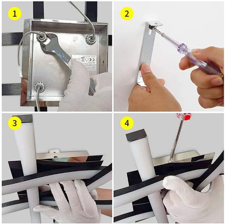 Contemporary artistic wave ceiling fixture for home interiors