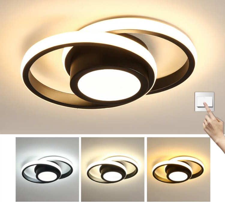 Durable White Silicone + Iron LED Ceiling Fixture
